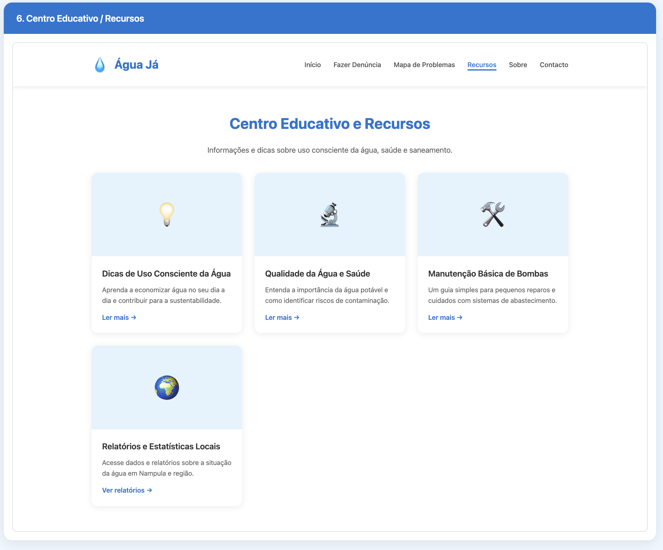 Interface 2 de Água Já